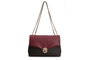 Lucky Bees Bolso Bandolera 1228 v2 Rojo Claret y Marrón Piel de Polivinilo 26x10x20 cm